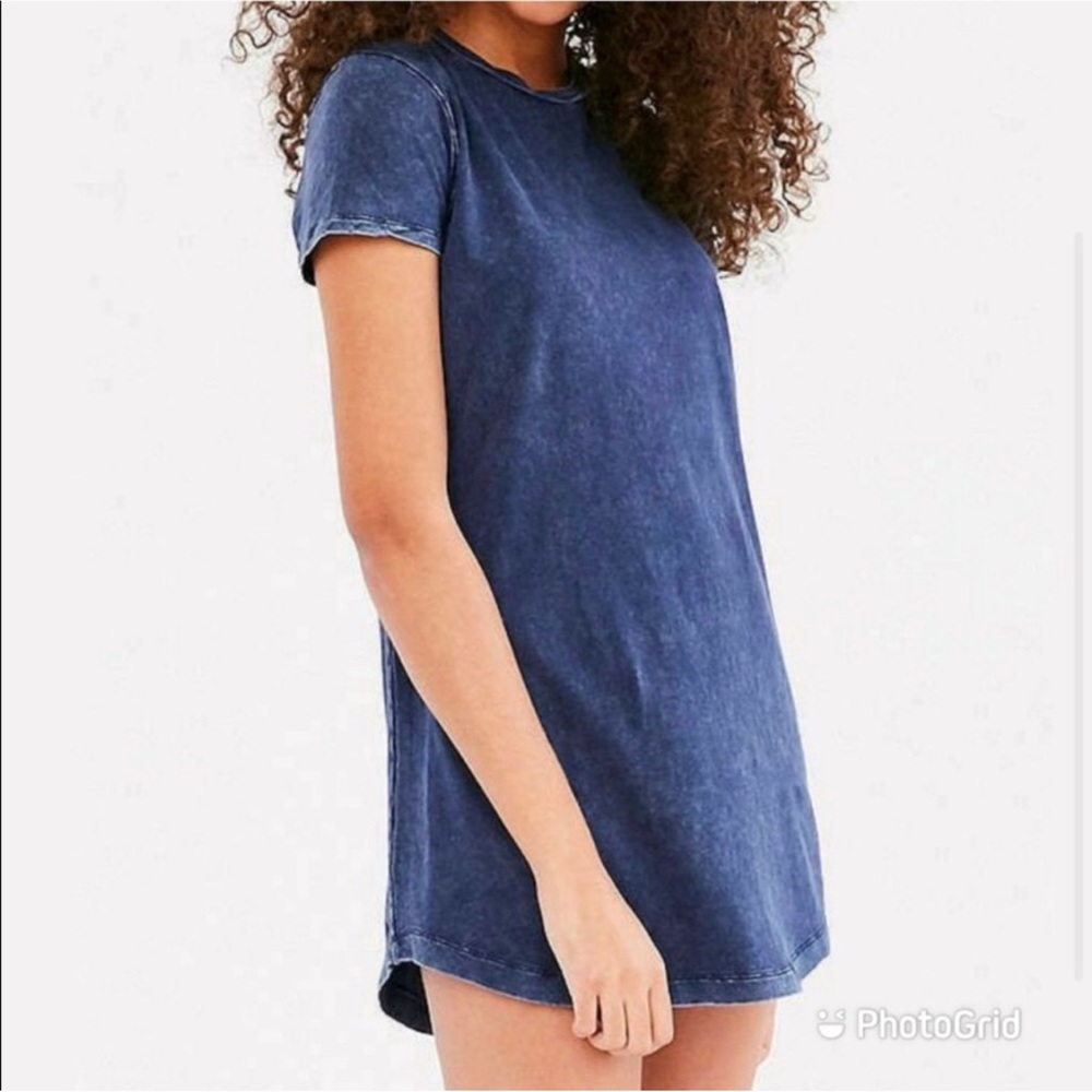 Urban Outfitters Morissette Acid Wash Blue Dress